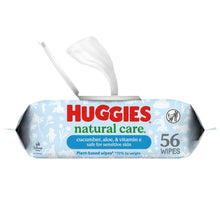 Huggies Natural Care Cucumber, Aloe and Vitamin E Baby Wipes, Scented, 1 Flip-Top Pack, 56 Total Count