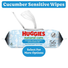 Huggies Natural Care Cucumber, Aloe and Vitamin E Baby Wipes, Scented, 1 Flip-Top Pack, 56 Total Count