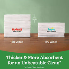 Huggies Natural Care Sensitive Baby Wipes, Unscented, 3 Refills, 624 Total Count (Select for More)