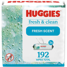 Huggies Simply Clean Fresh Scent Wipes, 3 Flip-Top Packs, 192 Total Ct