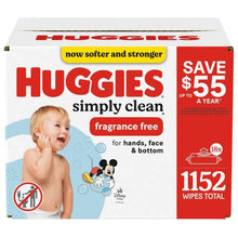 HuggiesSimplyCleanUnscentedBabyWipes-18pk-1152Wipes8-_1 - USA Mega Market