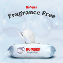 Huggies Simply Clean Unscented Wipes, 3 Flip-Top Packs, 192 Total Count