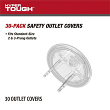 Hyper Tough 30-pack Safety Outlet Covers for Child Safety