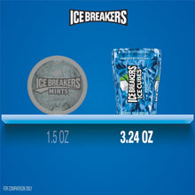 ICE BREAKERS Cubitos de hielo, chicle de menta sin azúcar, 40 piezas, paquete de 4.