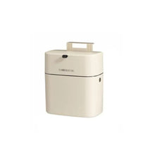 Slim 10L Trash Can with Press-Lid, Wall-Mountable Plastic Garbage Bin for Small Spaces Like Home, Office, Kitchen, Bedroom