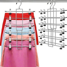 INCTUO-2-Pack-Pants-Hangers-Clips-Space-Saving-Hanging-Closet-Organizer-6-Tiers - USA Mega Market