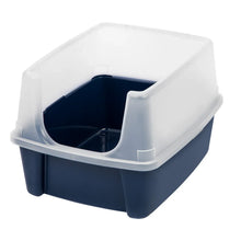 IRIS-USA-Open-Top-Cat-Litter-Box-with-Shield-Navy_03862ca6-860b-46c4-8aa8-c7d550f2c0f3.55e998162c953875a17be841b0dbb61a - USA Mega Market