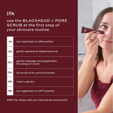 ITK Skincare Blackhead and Pore Scrub Exfoliating, Skincare Treatment with Salicylic Acid, 0.5fl oz