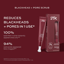 ITK Skincare Blackhead and Pore Scrub Exfoliating, Skincare Treatment with Salicylic Acid, 0.5fl oz
