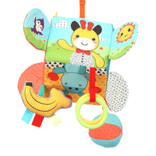 Infantino Big Top Discovery Cube with Clacker Rings, Plush Toy, Age Group 6-12 Months, Multicolor