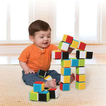 Infantino Press and Stay Stacking Blocks with Interlocking Design, 12-36 Months, 24-Piece Set