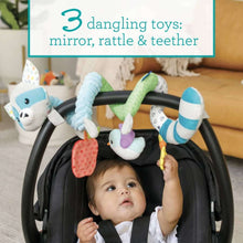 Infantino Spiral Activity Toy, Hook-on Toy, 0-12 Months, Multicolor Raccoon
