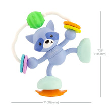Infantino Stick & Spin Raccoon Pal Suction Attachment Toy, 4+ Months, Multicolor