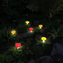Infinity X1 Glass Solar Mushroom Landscape Lights, 2-pack