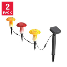 InfinityX1GlassSolarMushroomLandscapeLights_2-pack - USA Mega Market
