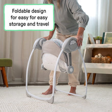 Ingenuity Comfort 2 Go Portable Swing - Endless Bloom - 6 Speeds - 10 Melodies - 0-9M