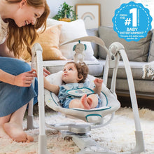 Ingenuity Convert Me 2-in-1 Portable Vibrating Baby Swing Nash, Infant, Gray (Unisex)