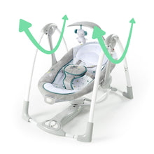 Ingenuity Convert Me 2-in-1 Portable Vibrating Baby Swing Nash, Infant, Gray (Unisex)