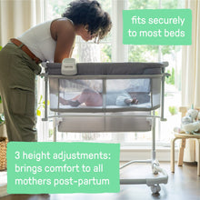 Ingenuity Dream & Grow Bedside Bassinet and Sleeper, AirLoom Handstitch Fashion, Baby Bed for Ages 0-12 Months