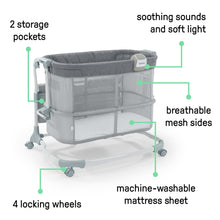 Ingenuity Dream & Grow Bedside Bassinet and Sleeper, AirLoom Handstitch Fashion, Baby Bed for Ages 0-12 Months