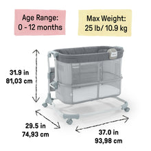 Ingenuity Dream & Grow Bedside Bassinet and Sleeper, AirLoom Handstitch Fashion, Baby Bed for Ages 0-12 Months