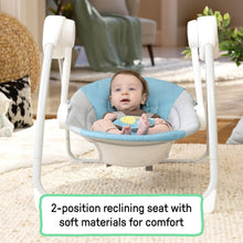 Ingenuity Sun Valley Portable Baby Swing with Canopy, Unisex, Ages 0-9 Months