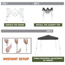 Ozark Trail 10' x 10' Instant Slant Leg Pop-up Canopy, Outdoor Shading Shelter