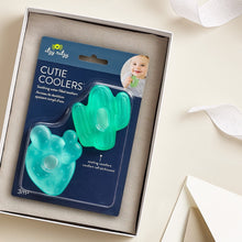 Itzy Ritzy Water-Filled Coordinating Cactus Water Teethers, Set of 3 Green Cacti