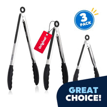 JEEXI-Non-Stick-Black-Kitchen-Tongs-Cooking-Silicone-Tips-Stainless-Steel-Tongs-450-Locking-Set-3-Cooking-Serving-Grilling-Barbecuing-Salads-Kitchen_d485deba-48c7-42ac-bfe2-e9ae383a43 - USA Mega Market