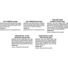 Caramelos con sabor a frutas JOLLY RANCHER y TWIZZLERS, paquete variado, tamaño divertido, 270 piezas. 