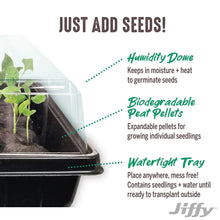 Jiffy 72 Cell Greenhouse Seed Starter Kit with 36mm Peat Pellets