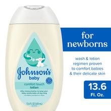 Johnson's Baby Comfort Touch Newborn Baby Face & Body Lotion, 13.6 fl. oz