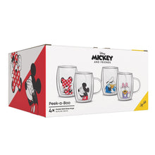 JoyJoltDisneyPeek-a-Boo13.5ozDoubleWallGlassMug_Setof47 - USA Mega Market