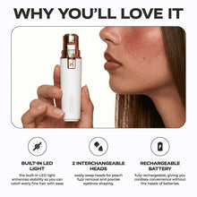 KENZZI2-in-1RechargeableFacialHairRemoverandEyebrowShaverforWomen-WhiteandRoseGold7-_3 - USA Mega Market