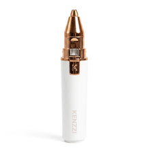 KENZZI2-in-1RechargeableFacialHairRemoverandEyebrowShaverforWomen_WhiteandRoseGold1 - USA Mega Market