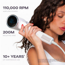 KENZZISalonPro-IonicHairDryer-1300WHigh-Speed110-000RPMBrushlessMotorwithLEDDisplay-White8-_5 - USA Mega Market