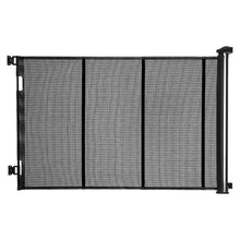 KFFKFF Retractable Safety Gate,Reinforced Fiberglass Design,Adjustable Mesh Barrier for Babies & Pets,Width up to 120 inches,38.5 inches High