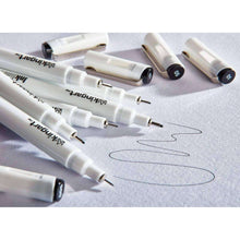 KINGART Inkline/Graphic Fine Line Drawing Pens Set â€“ 10 Assorted Sizes, Archival Black Ink Art Illustration and Sketching