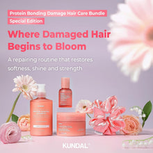 KUNDAL Protein Bonding Shampoo and Conditioner Set, [Violet Muguet],Korean Hair Care for Dry-Looking Hair, Frizz Control, Heat Protection from Daily Styling, 16.9 fl oz, 8.45 fl oz(500ml, 250ml)