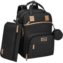 Kabaqoo-Large-Baby-Diaper-Backpack-Multifunction-Waterproof-Mom-Bag-with-Changing-Pad-black-ff9d_8316_1 - USA Mega Market