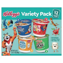 Kellogg's Cereal Cups, Family Variety Pack, 12-count