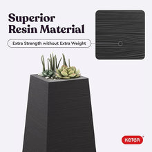 KeterWavePlanterDurableResinModern4 - USA Mega Market