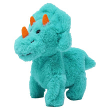 KidConnectionMiniatureElectronicWalkingPetTealTriceratops-6inHeight-ToddlerPlushToys-_1 - USA Mega Market