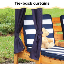 KidKraft Double Chaise Lounge with Canopy and Cupholder