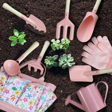 Kids Gardening Set 14Pcs Garden Tools with Tote Bag,Watering Can, Shovel, Apron, Garden Book and More Educational STEM Learning Outdoor for Toddlers Boys Girls