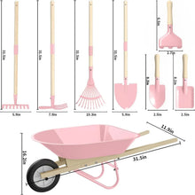 KidsWheelbarrowSetwithGardeningToolsOutdoorBackyardGardenPlayforToddlersBoysGirls3-8_withShovel_Rake_LeafRake_EasterBirthdayGifts1 - USA Mega Market