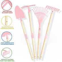 KidsWheelbarrowSetwithGardeningToolsOutdoorBackyardGardenPlayforToddlersBoysGirls3-8_withShovel_Rake_LeafRake_EasterBirthdayGifts3 - USA Mega Market