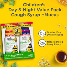 Kids Zarbee’s Cough + Cold Mucus Day and Night Value Pack, Honey, Ivy Leaf, 2x 4 fl. oz.