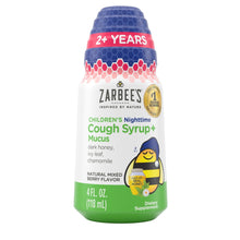 Kids Zarbee’s Cough + Cold Mucus Day and Night Value Pack, Honey, Ivy Leaf, 2x 4 fl. oz.