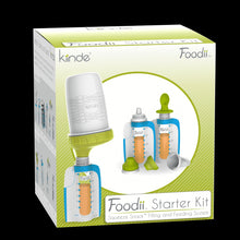 Kiinde Foodii Baby Food Maker System for Homemade Squeeze Pouches with Reusable Spouts, Spoons, Food Storage Pouch Starter Kit for Babies and Toddlers